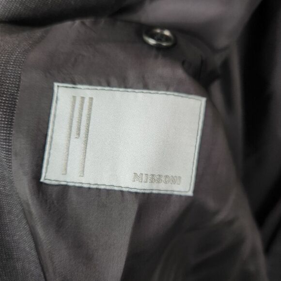 Missoni Virgin Wool Cashmere Blend 3 Button Sport Coat Blazer Made In Italy 42 - Picture 4 of 10